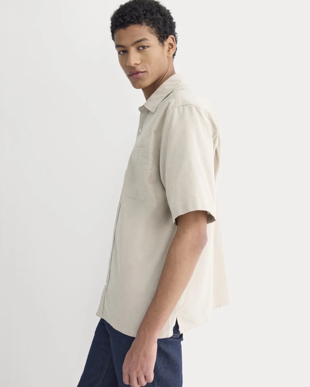 Lightweight Short-Sleeve Oxford | Chinchilla Chambray (4)
