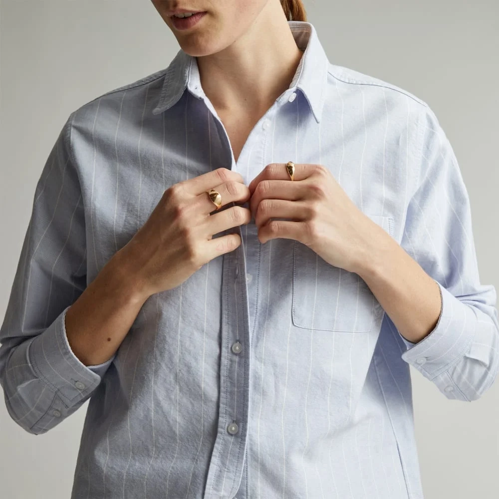 The Must-Have Oxford Shirt | Periwinkle / White (3)