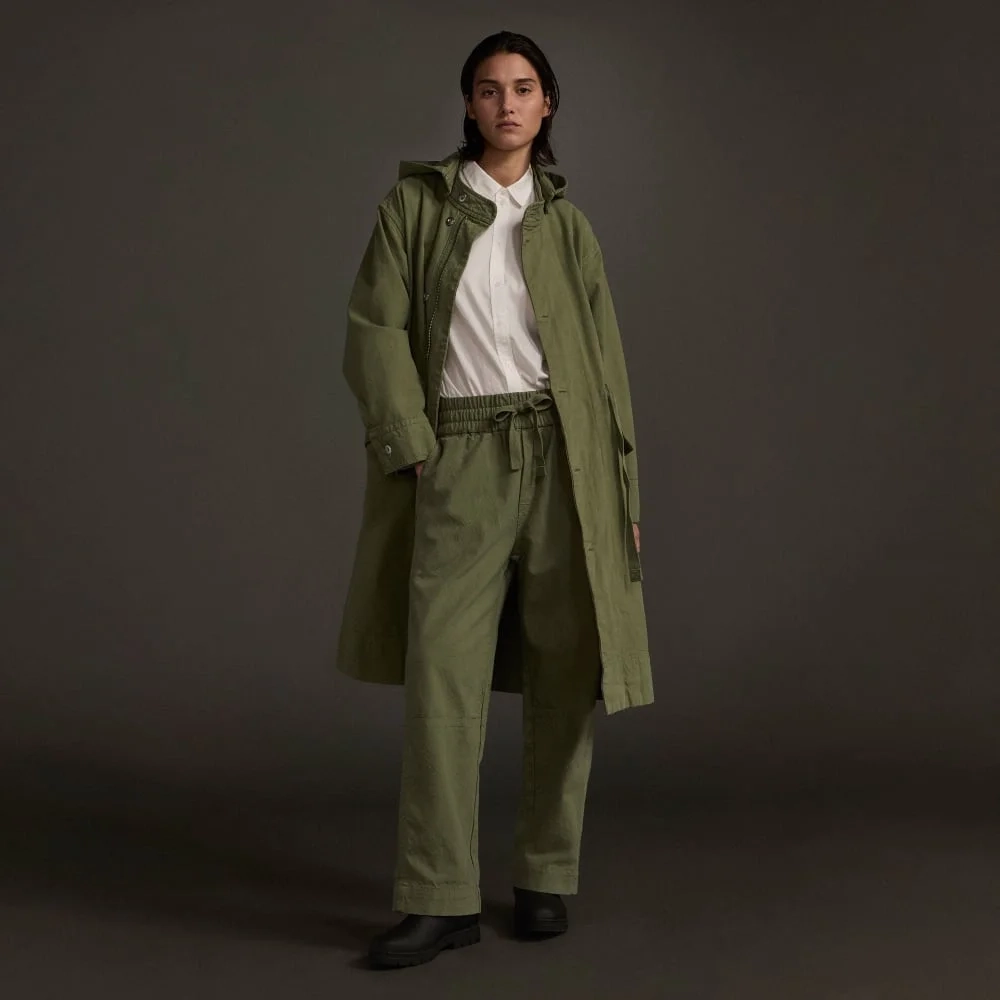 The Canvas Organic Cotton Pull-On Pant | Forest Green (4)