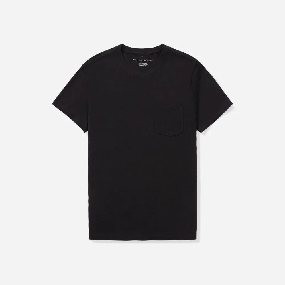 The Organic Cotton Pocket Tee | Black (3)