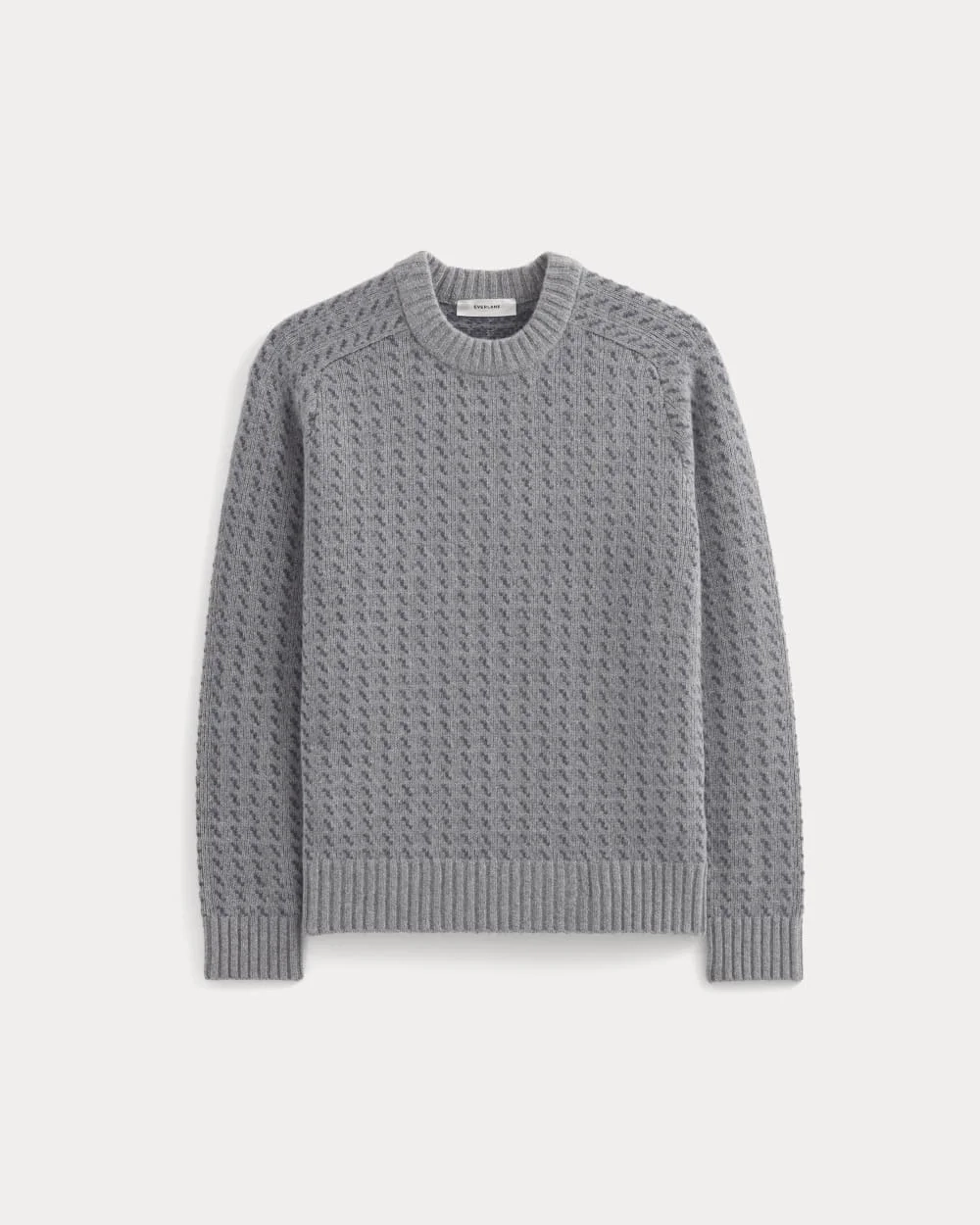 Wool Cashmere Nordic Crew | Vintage Heather Grey (5)