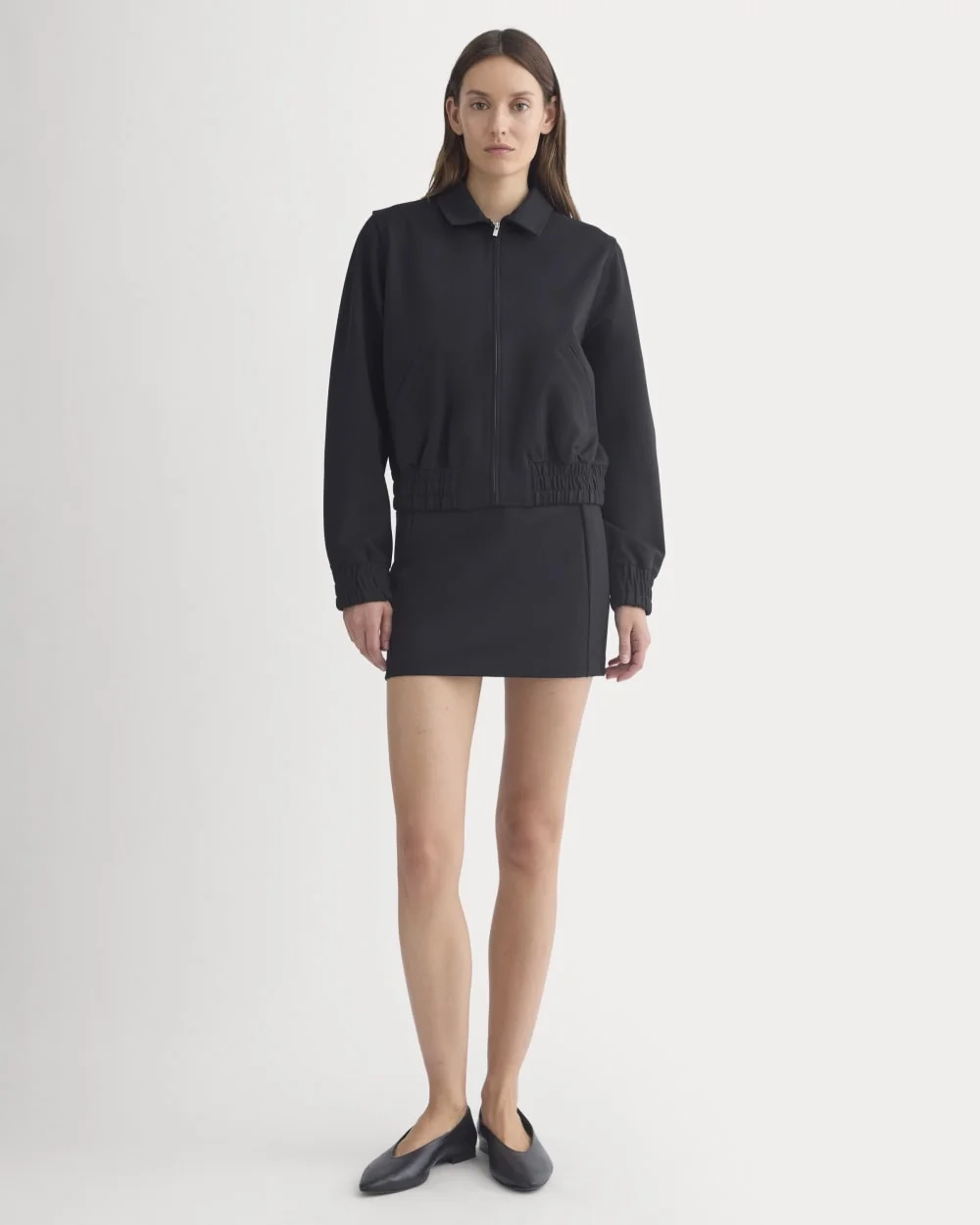 Ponte Aviator Jacket | Black (5)