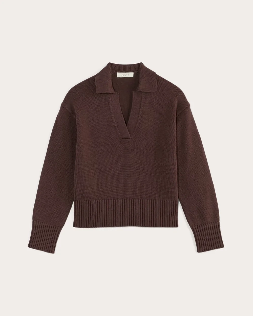 The Boxy Polo in Everyday Cotton | Dark Mahogany (5)