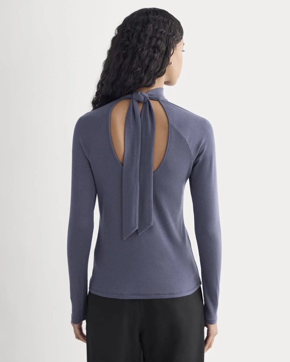 Tie-Neck Top in Butterluxe | Graystone (5)