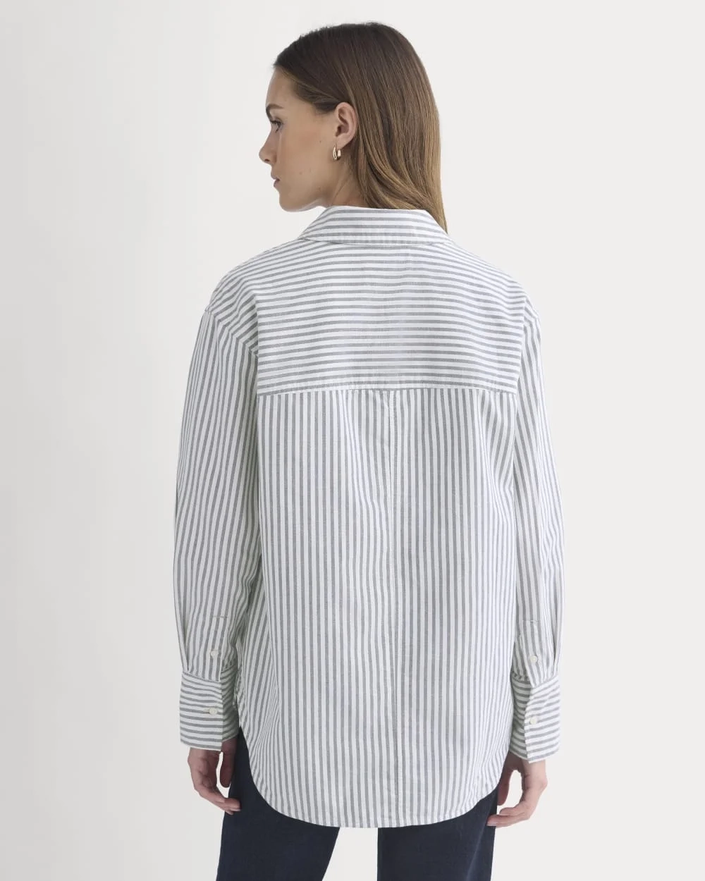 Everyday Oxford Shirt | Bone/Navy (3)