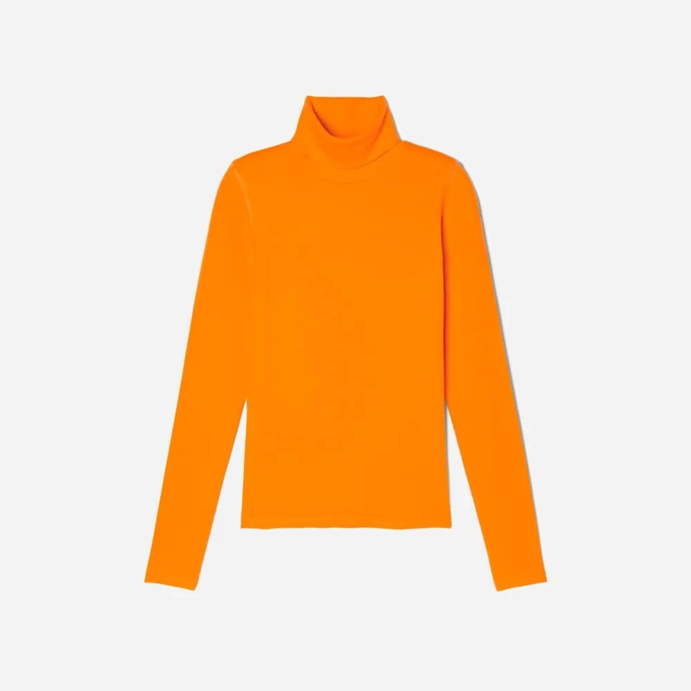 The Luxe Micro-Rib Turtleneck | Turmeric (5)
