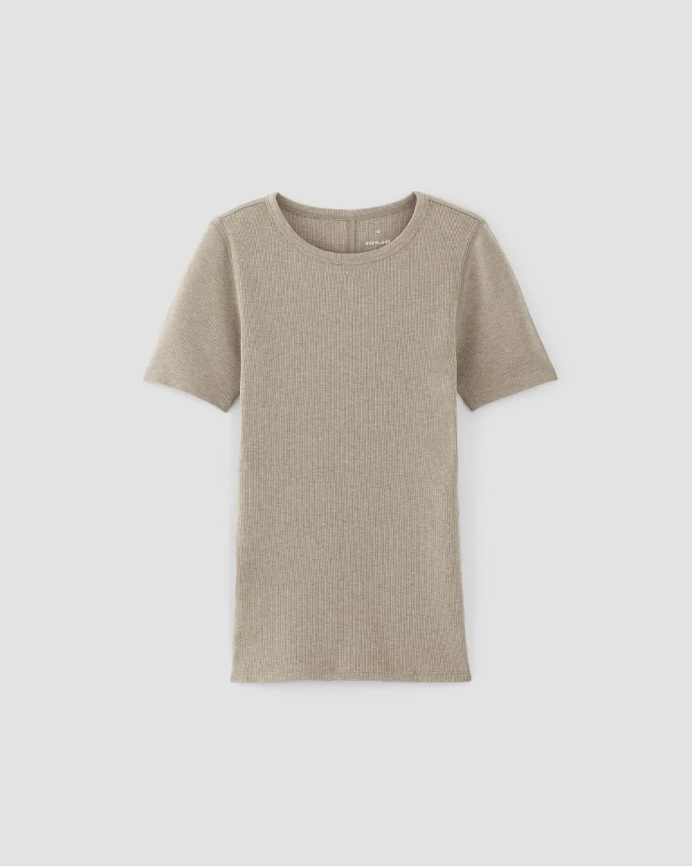 The Luxe Rib Crew | Heathered Tan (3)