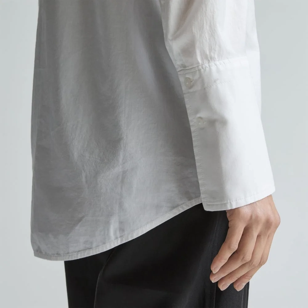 The Silky Cotton Balloon Sleeve Top | White (4)
