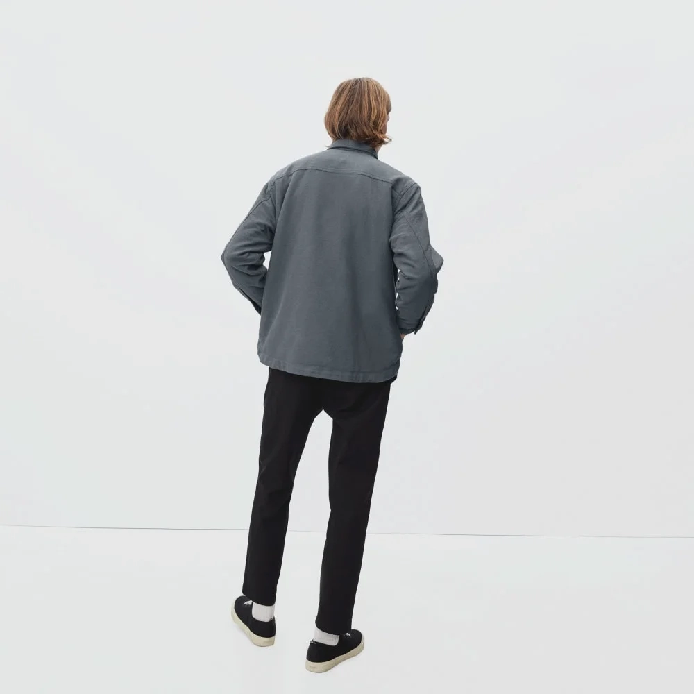 The ReNew Fleece-Lined Heavyweight Overshirt | Slate (4)