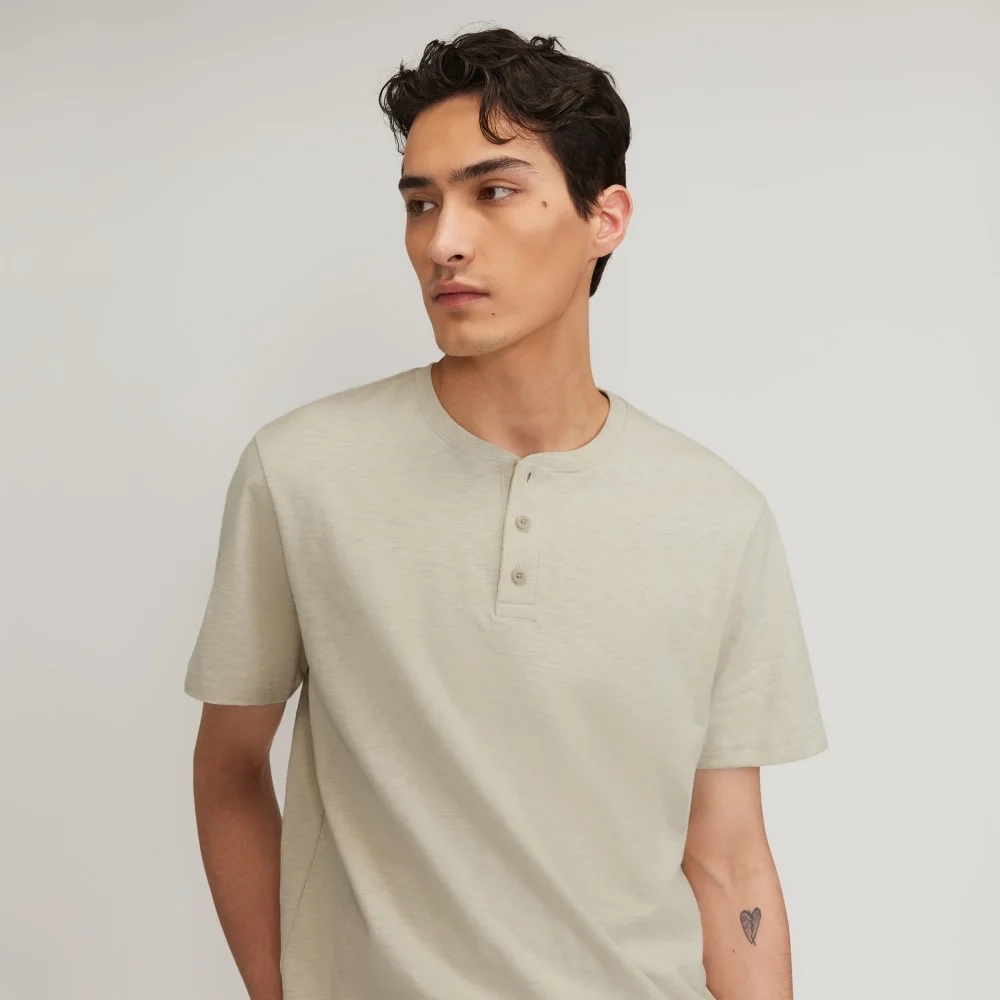 The Cotton Slub Henley | Pelican (4)