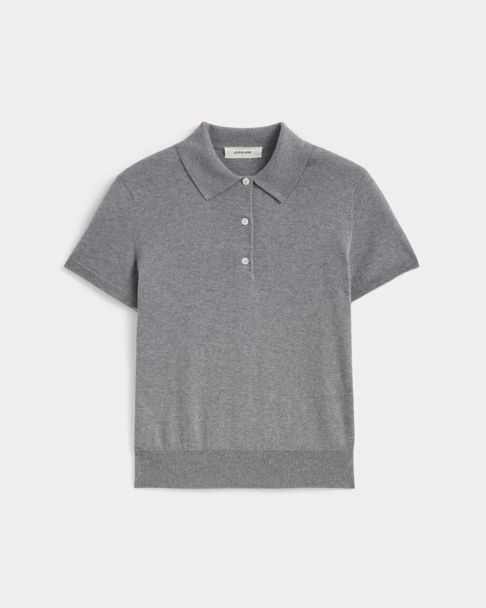 The Polo in Cotton Cashmere | Heather Charcoal (3)