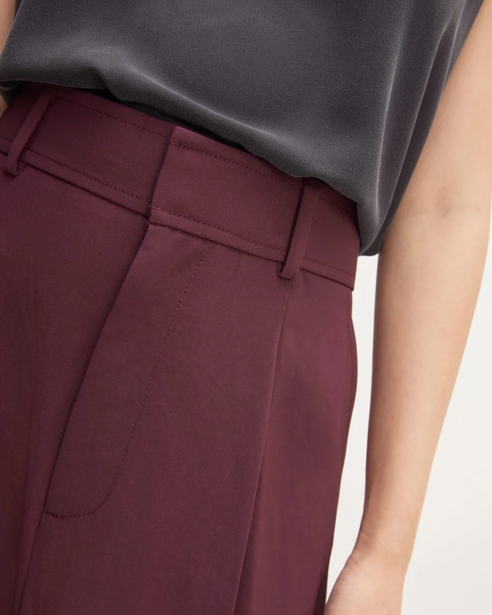 The Japanese GoWeave Way-High® Tapered Pant | Burgundy (6)