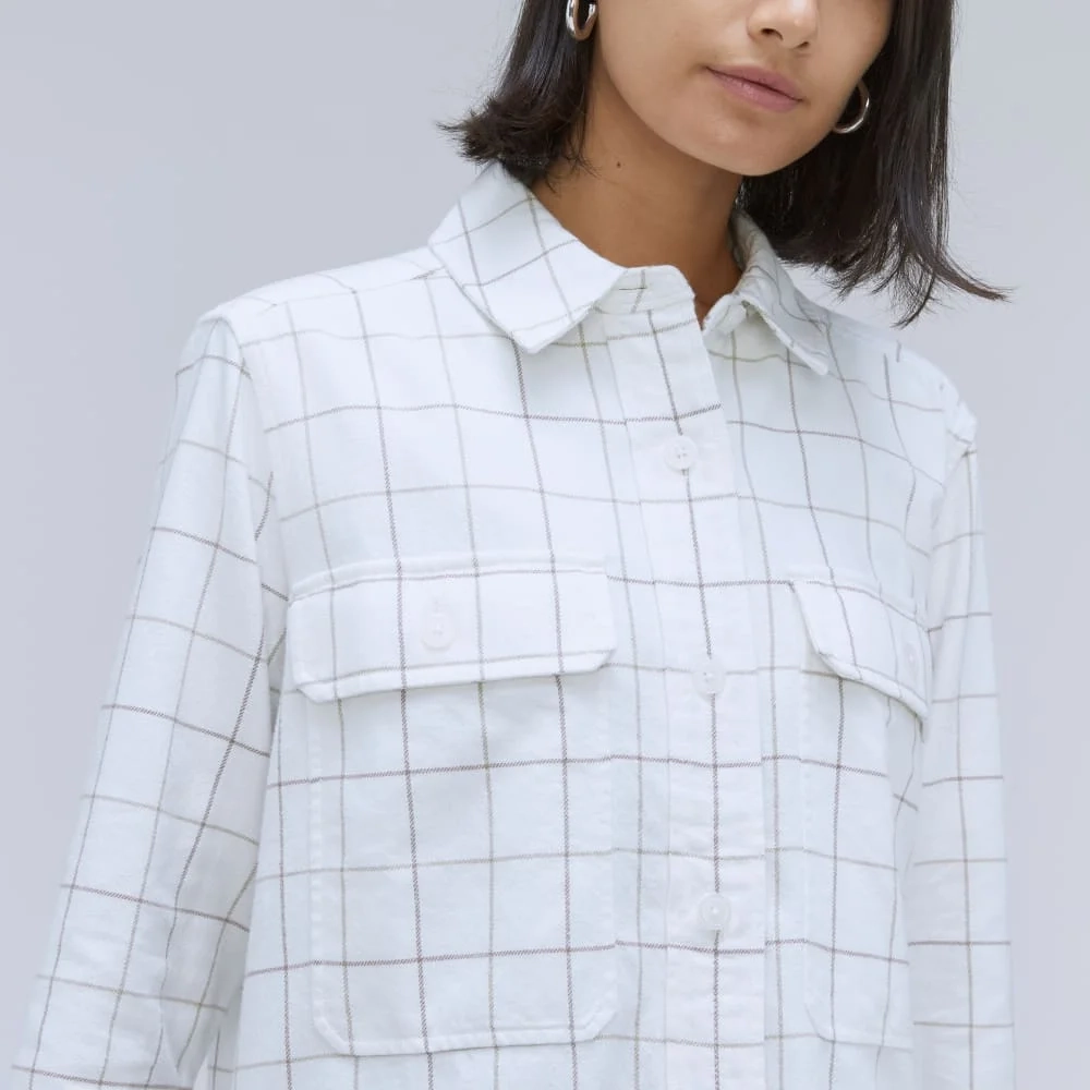 The Classic Cotton Flannel Shirt | Canvas Tan Plaid (2)
