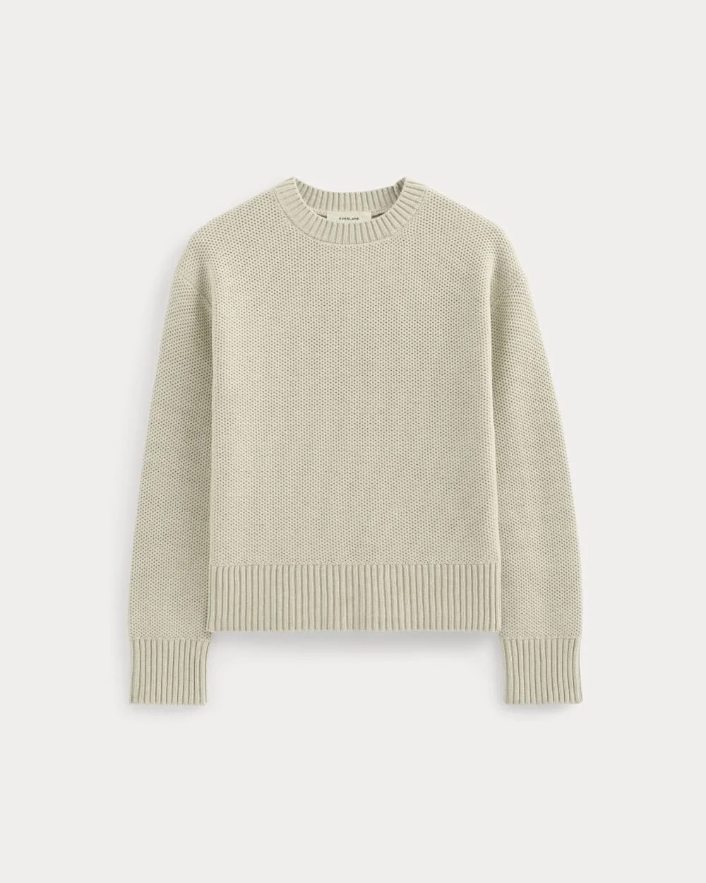 The Cotton Honeycomb Square Crew | Heathered Oat (5)