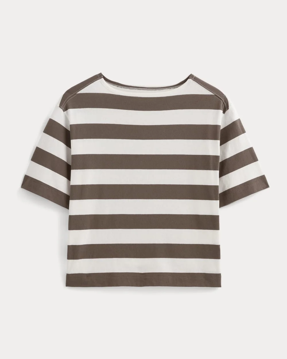 The Mariner Oversized Tee | Deep Taupe / Bone (5)