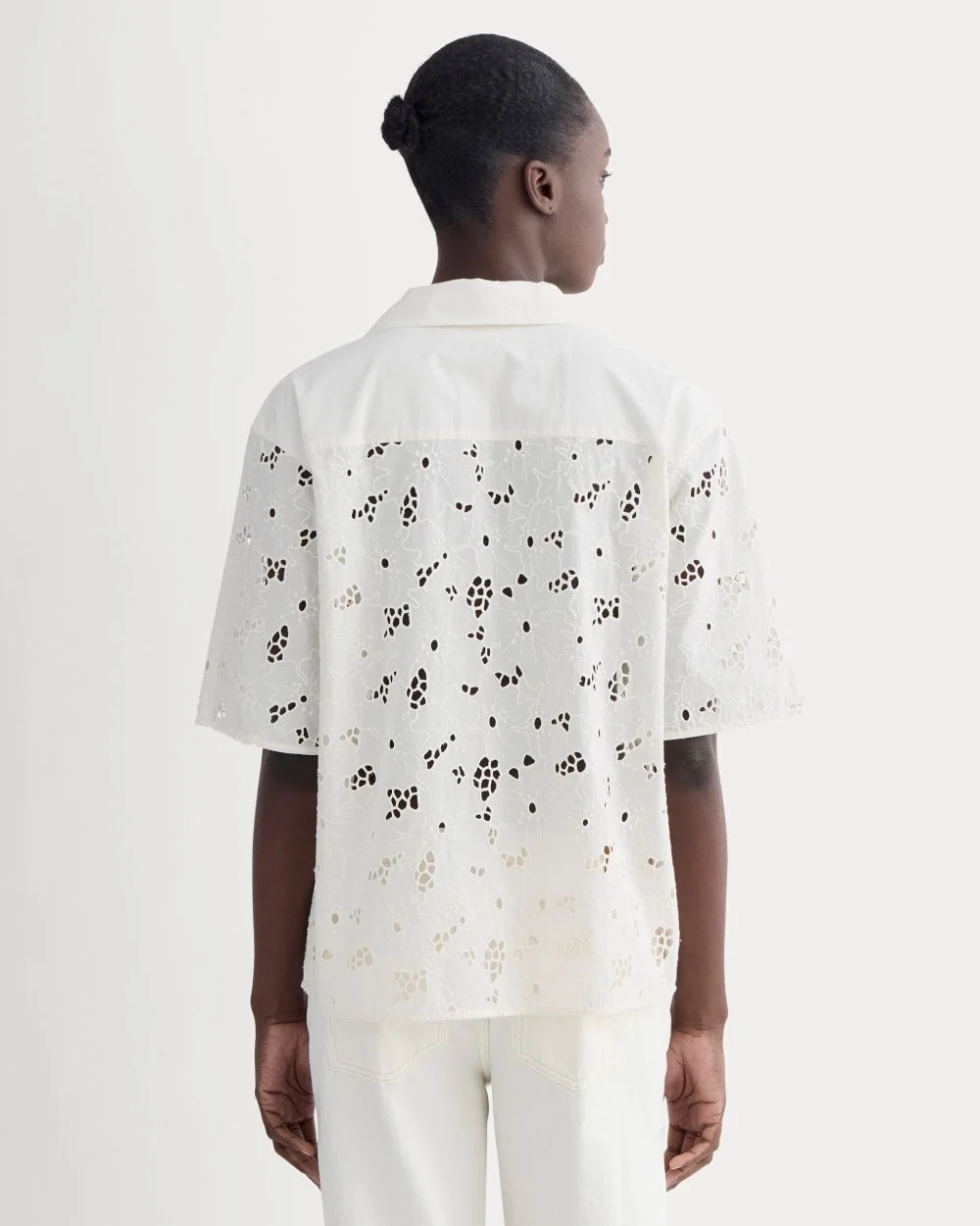 The Eyelet Camp Shirt | Bone (4)