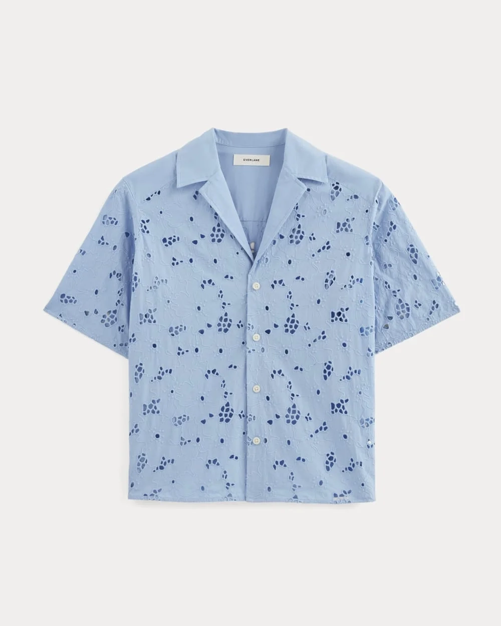 The Eyelet Camp Shirt | Sky Blue (4)