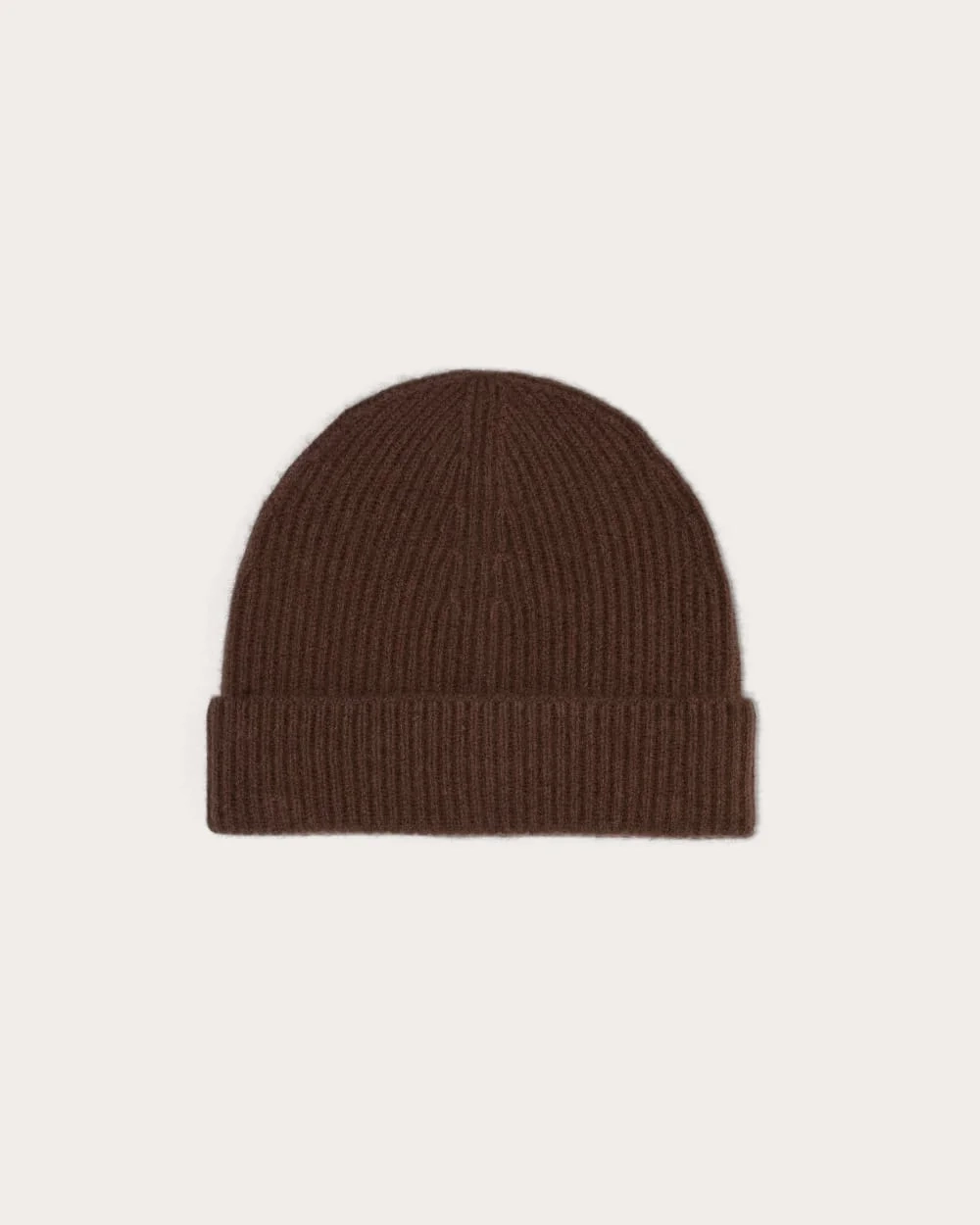 The Cashmere Ribbed Beanie | Dark Mahogany (3)