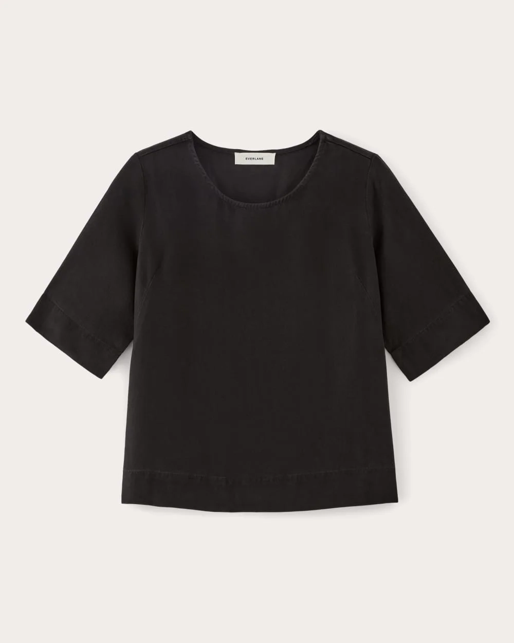 The Relaxed Tee in Buttersoft | Black (4)