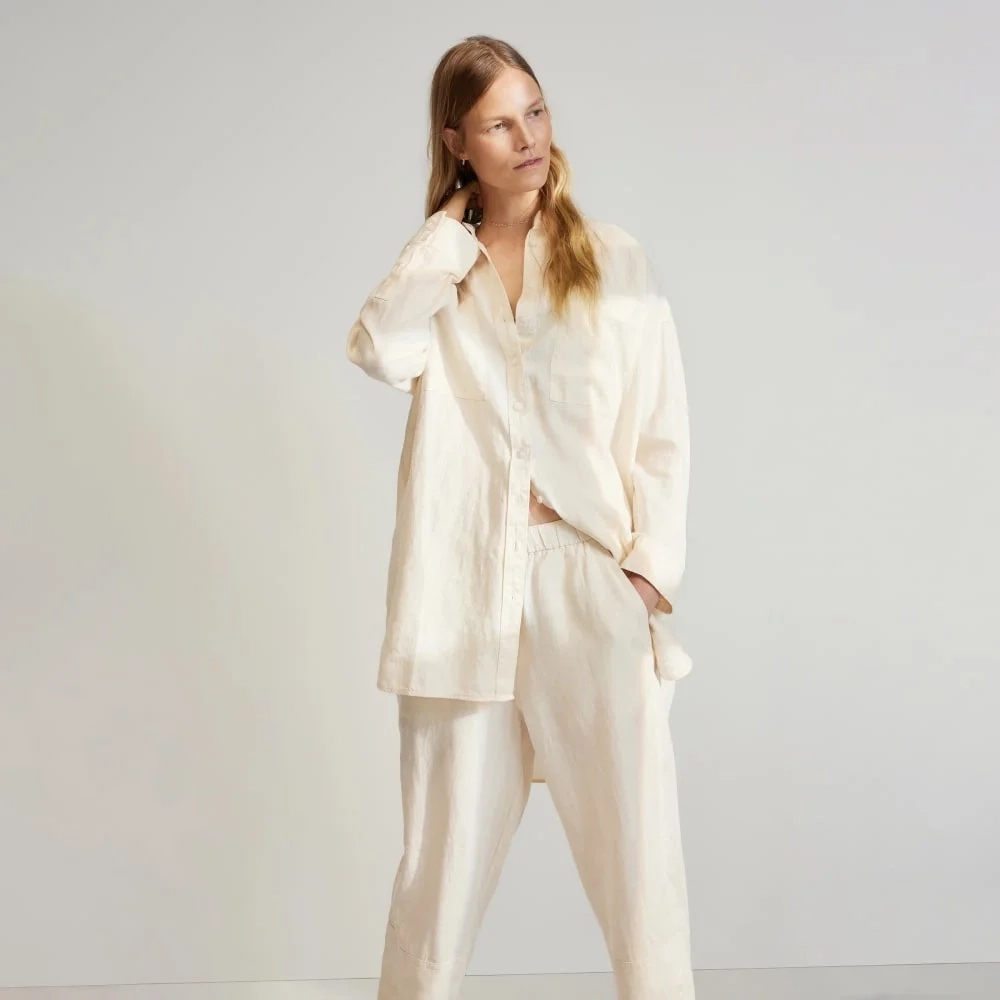 The Linen Pull-On Barrel Pant | Canvas (6)