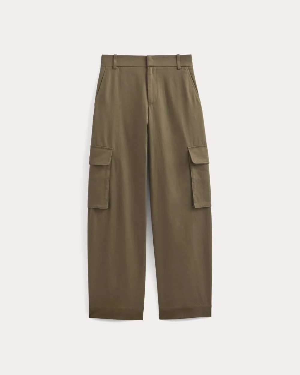 Wide-Leg Cargo Trouser in Buttersmooth | Deep Taupe (4)