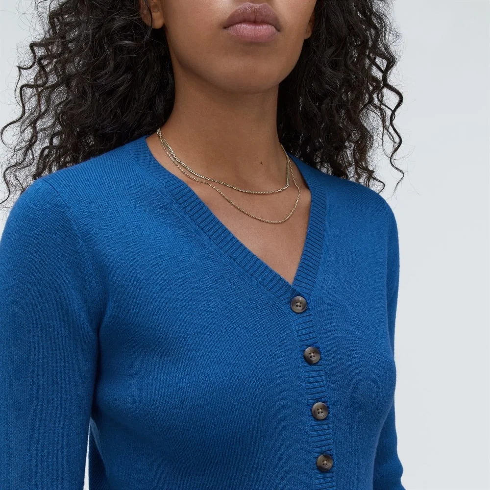The Luxe Merino Cardigan | Lapis Blue (4)