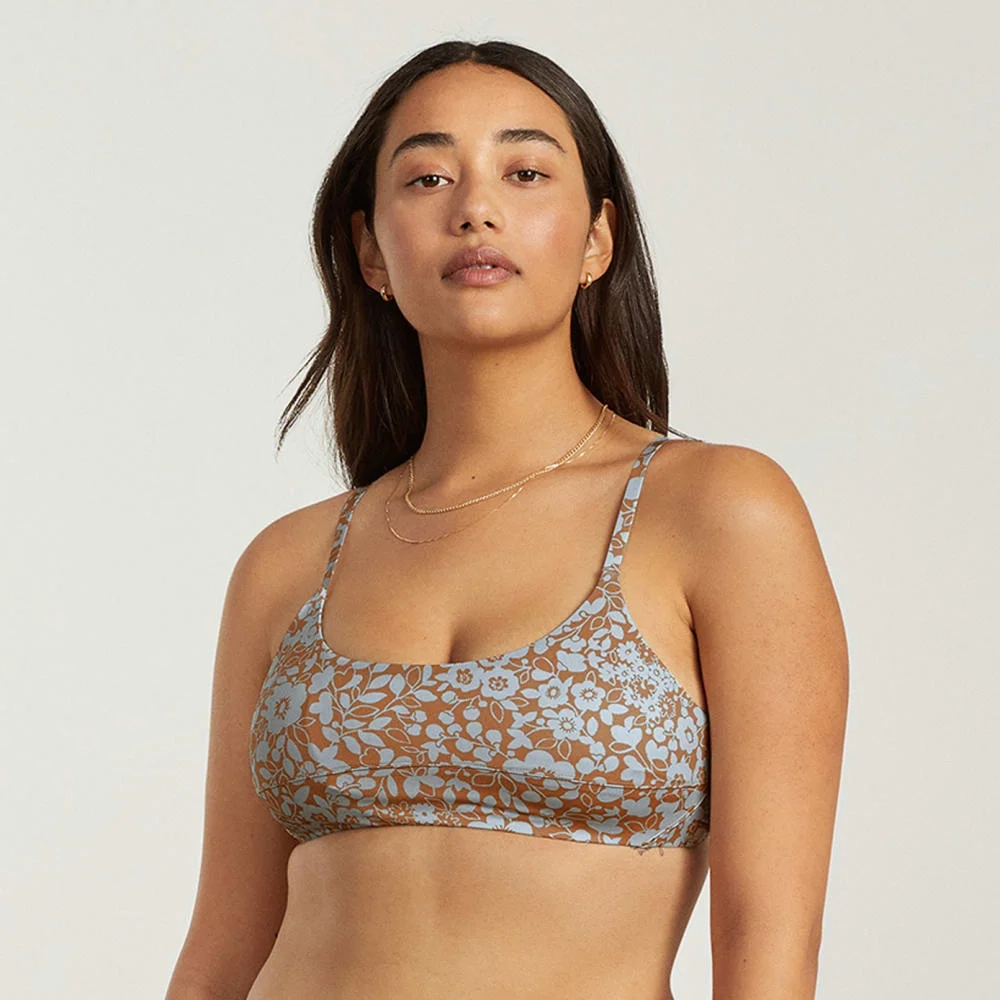 The Scoop-Neck Bikini Top | Honey Floral (5)
