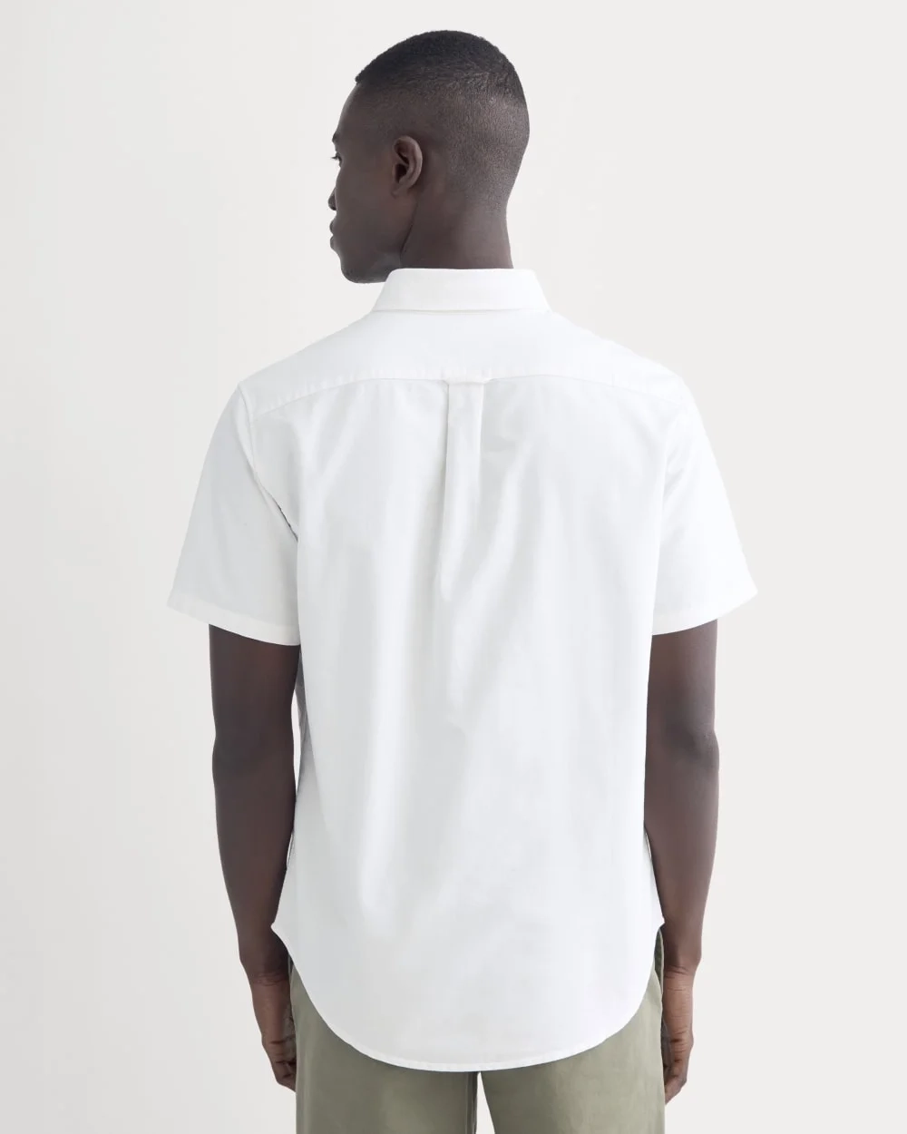The Organic Short Sleeve Oxford Shirt | White (4)