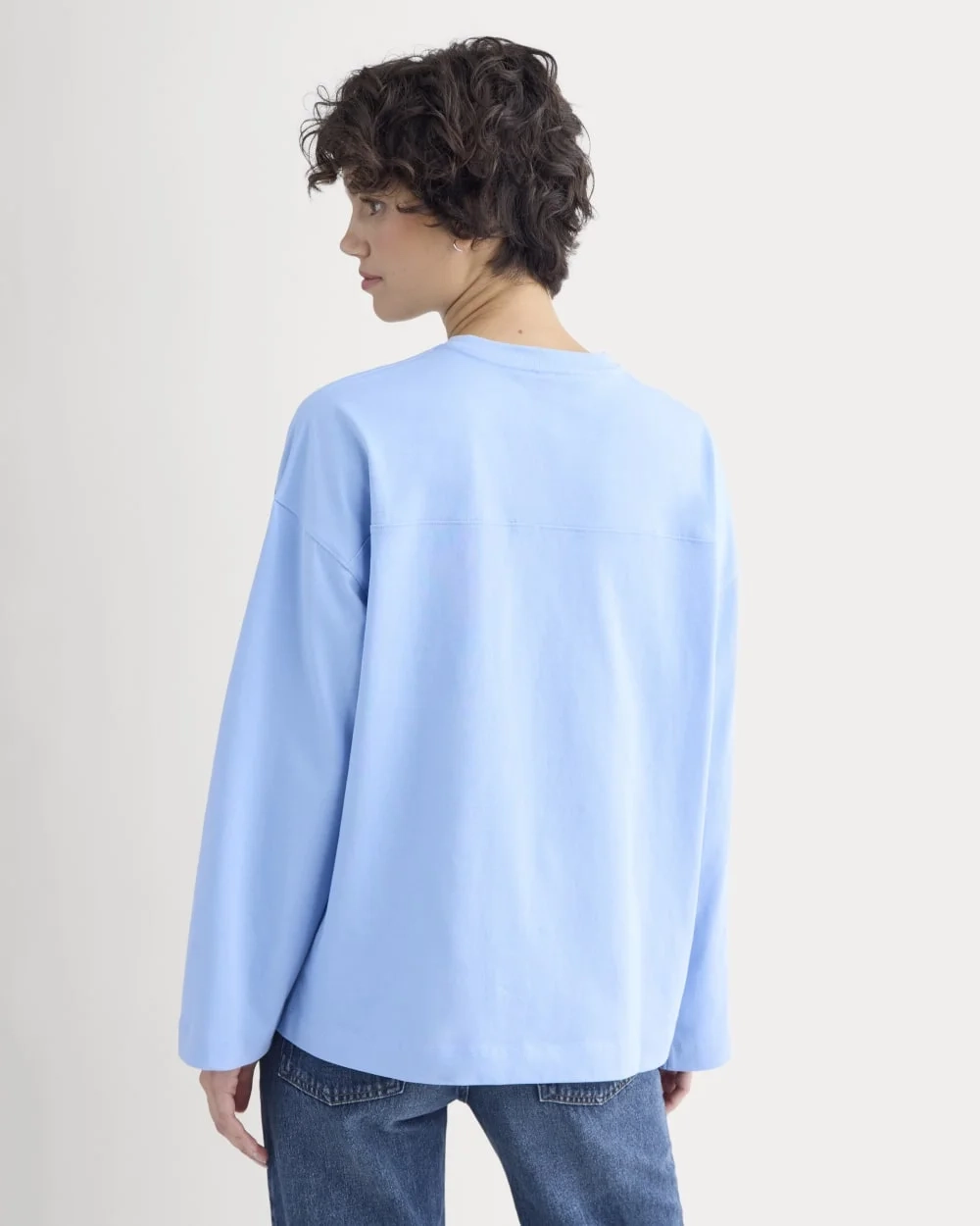 Retro V-Neck Jersey | Open Air Blue (5)
