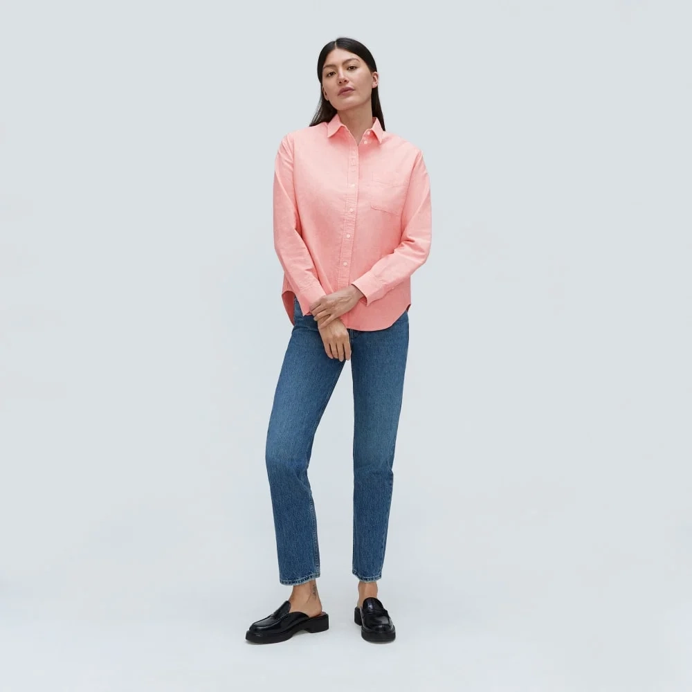 The Must-Have Oxford Shirt | Red Orange (5)