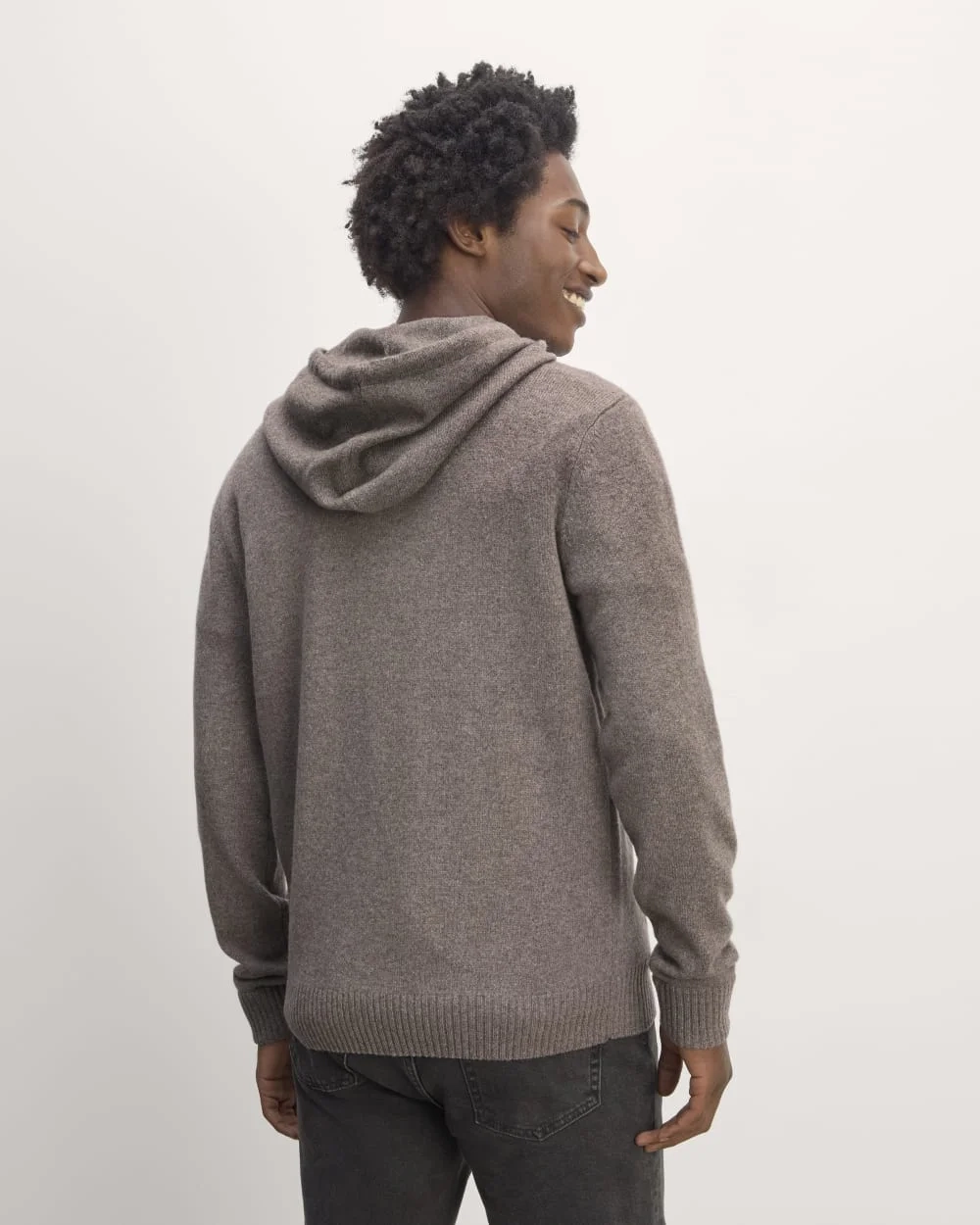 The Felted Merino Hoodie | Taupe Melange (5)