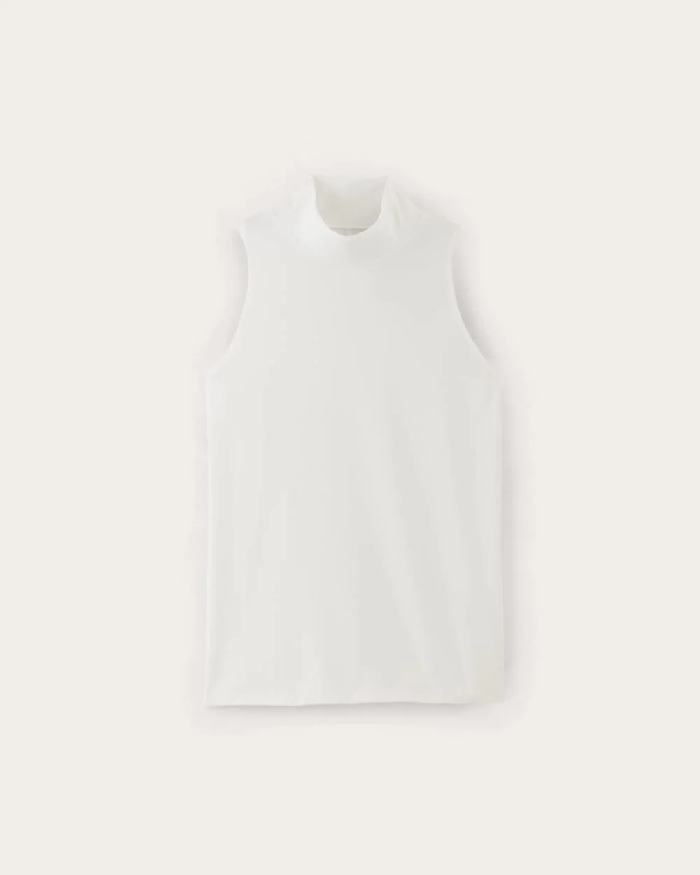 The Form Mock-Neck Tank | White (4)