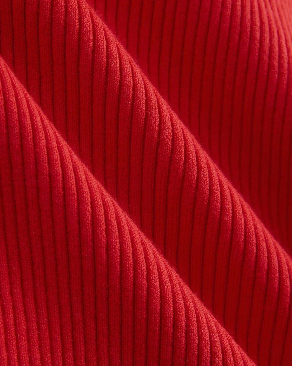 Cutaway Ribbed Midi Dress | Fiery Red (4)