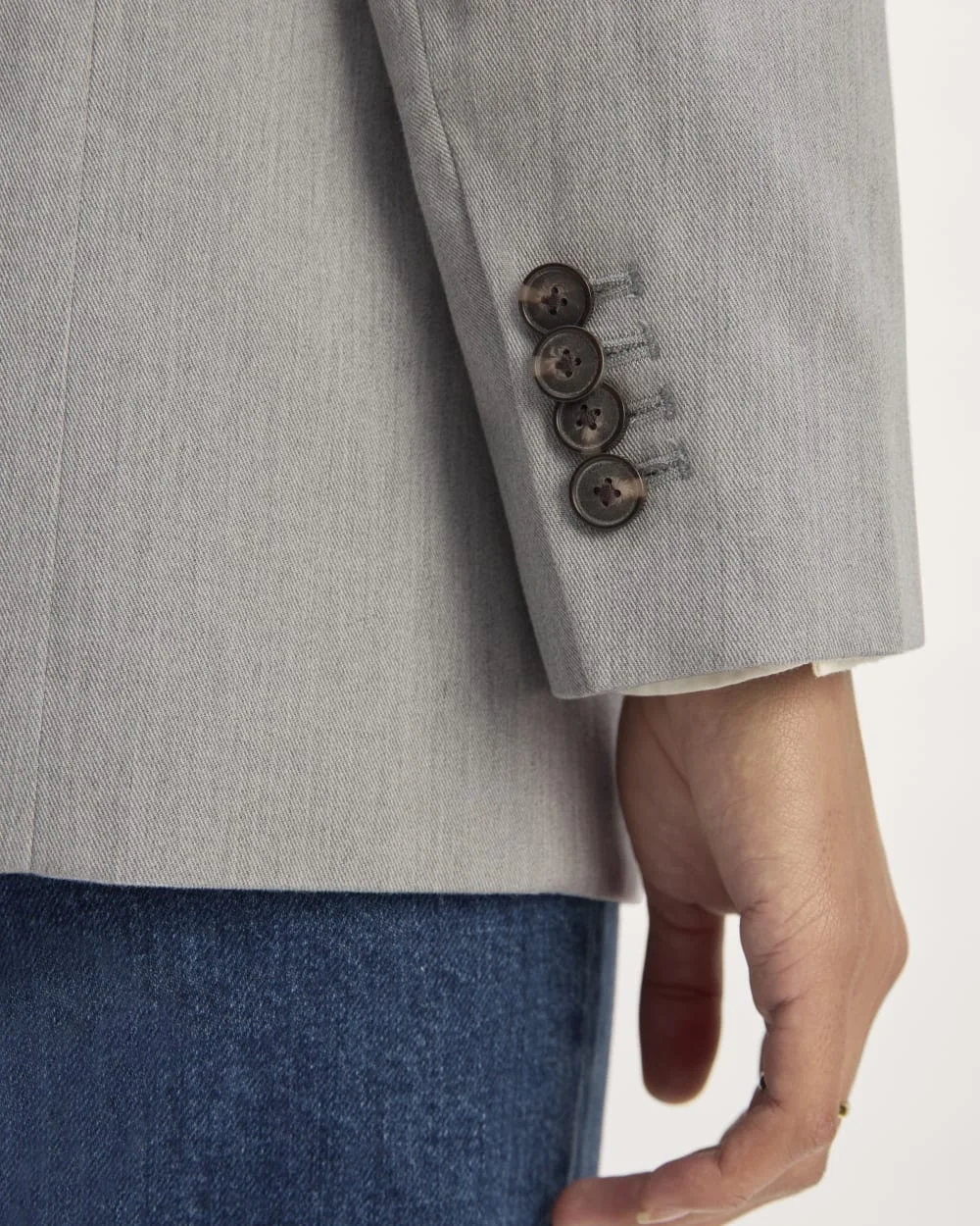 The Oversized Blazer in Buttersmooth | Heather Steel (4)