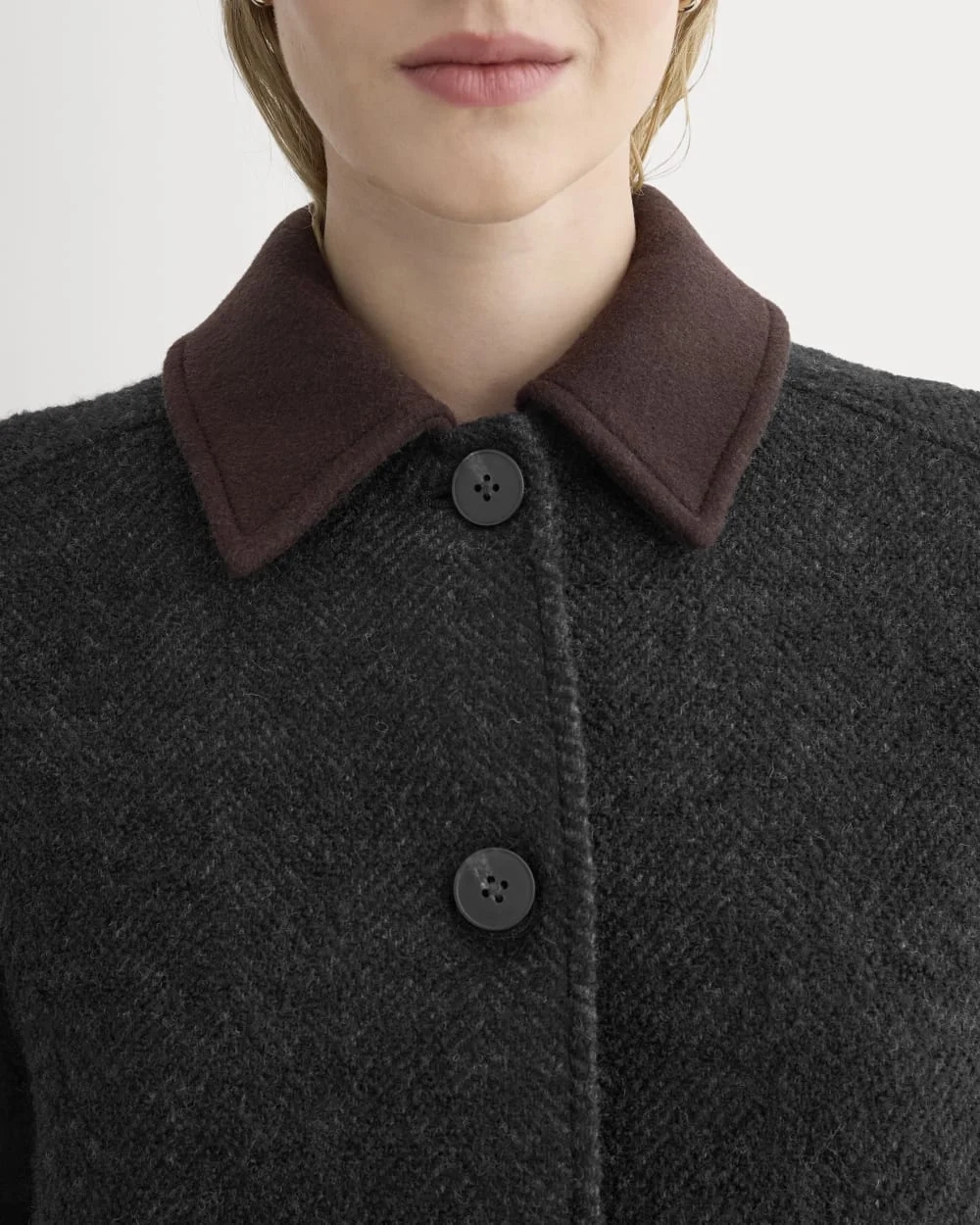 Italian Car Coat | Carbone/Black (3)