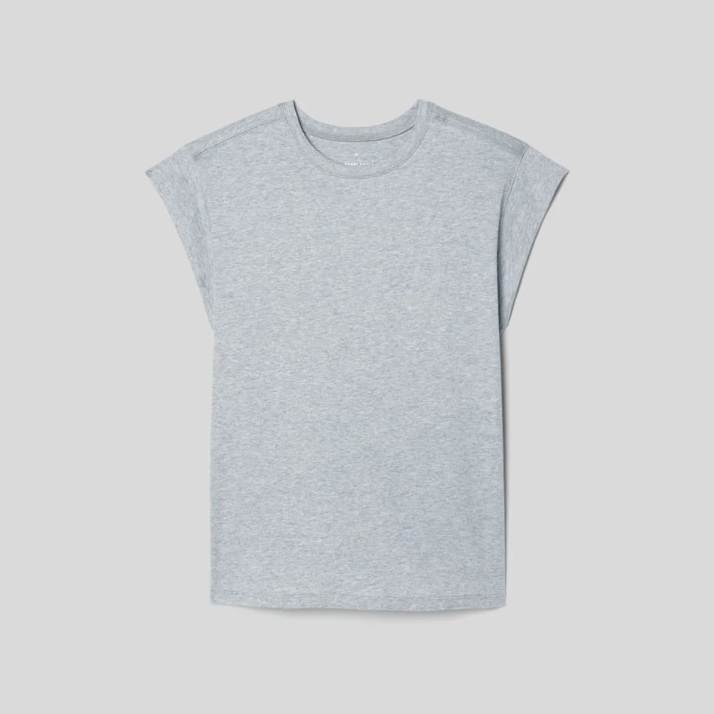 The Muscle Tee in Essential Cotton | Heather Grey (4)