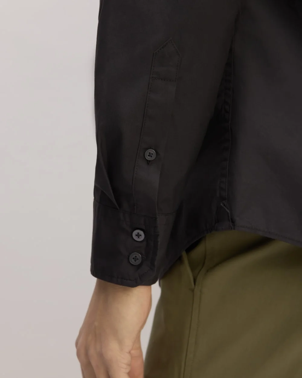 The Supima® Poplin Shirt | Black (3)