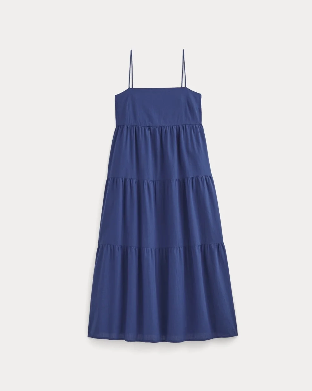 The Gauze Tiered Dress | Mazarine Blue (3)