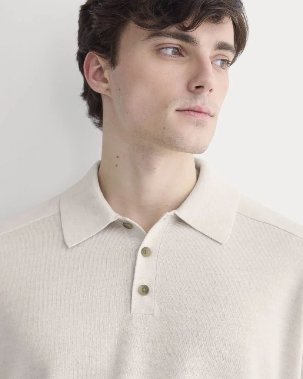 Ultrasoft Polo Sweater | Heathered Oat (5)