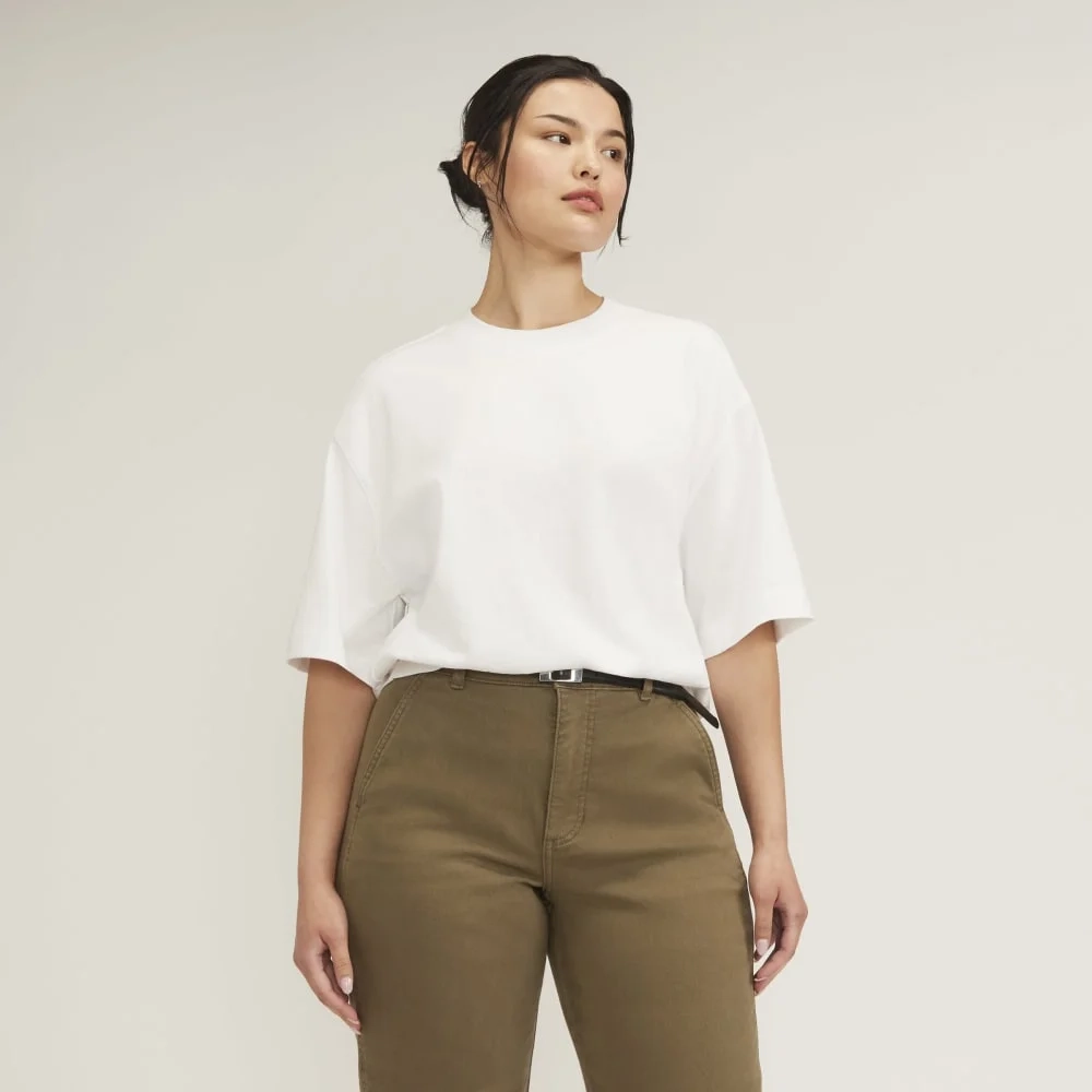 The Premium Weight Relaxed Tee | White