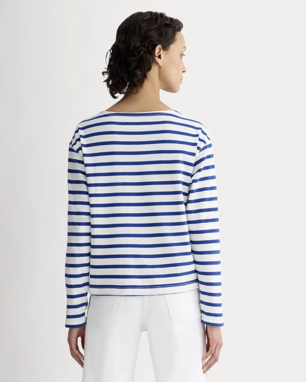 The Mariner Tee | Bone / Mazarine Blue (4)