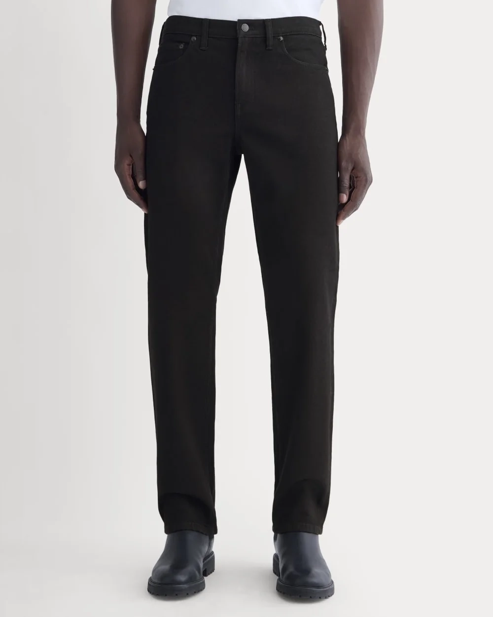 The Organic Cotton Straight-Leg Jean |  Black (5)