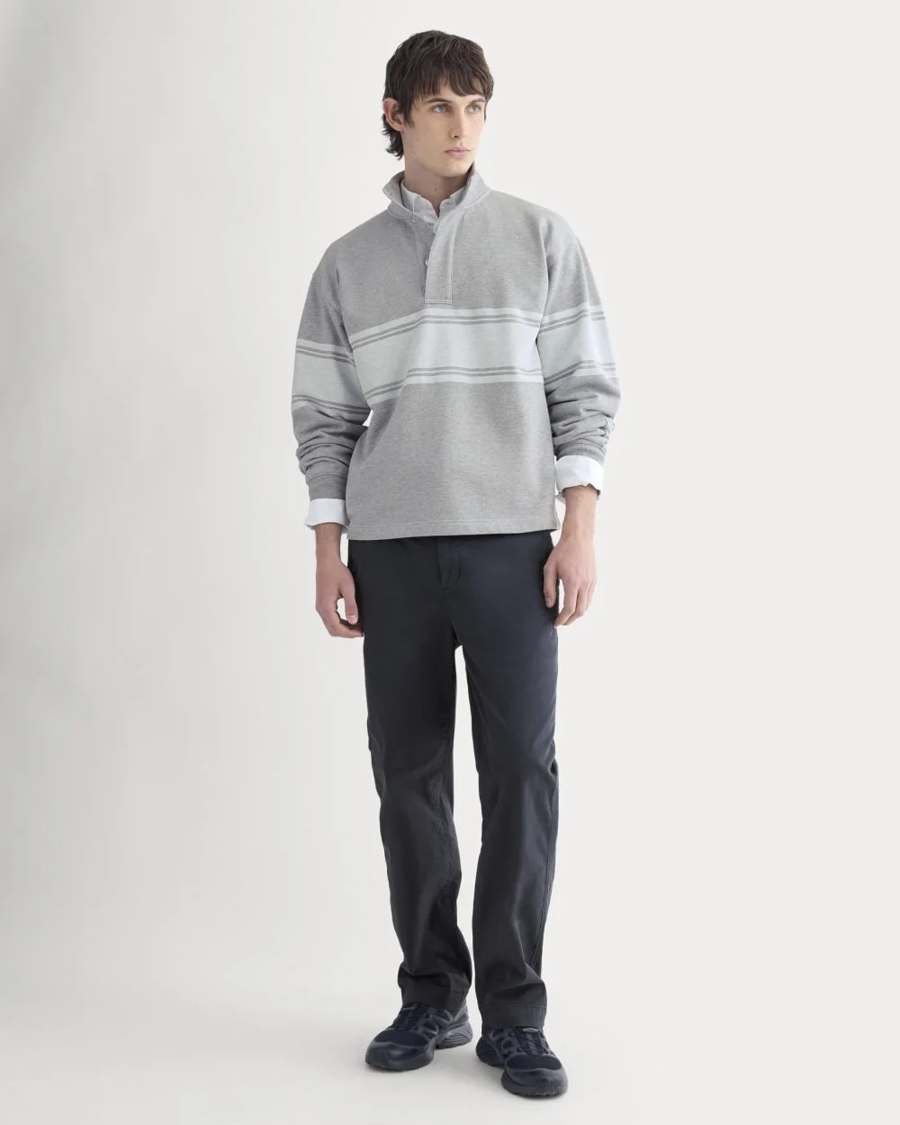 Off-Duty Terry Pullover | Vintage Heather Grey / Bone (6)