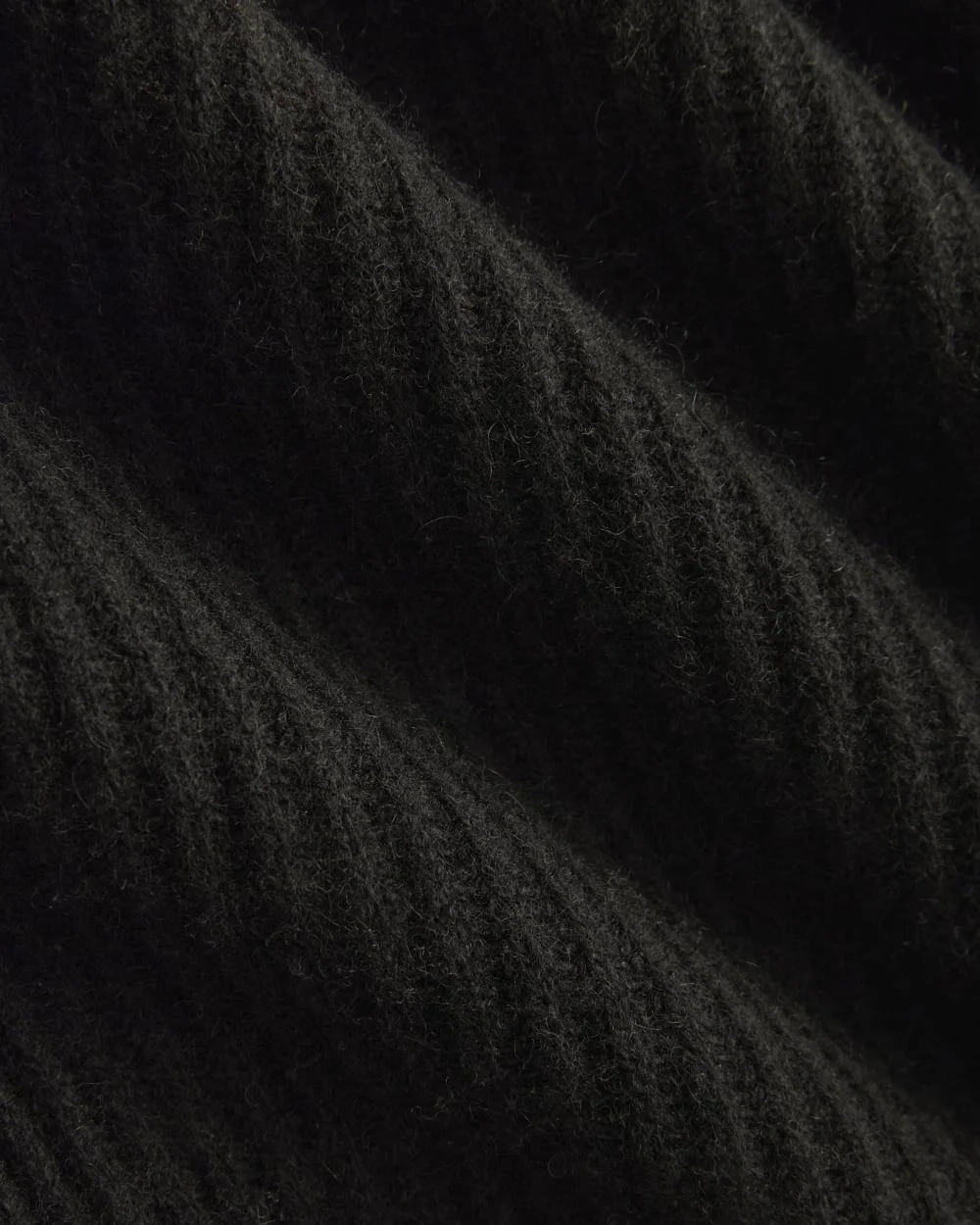 Fisherman Cardigan in Wool Cashmere | Black (4)