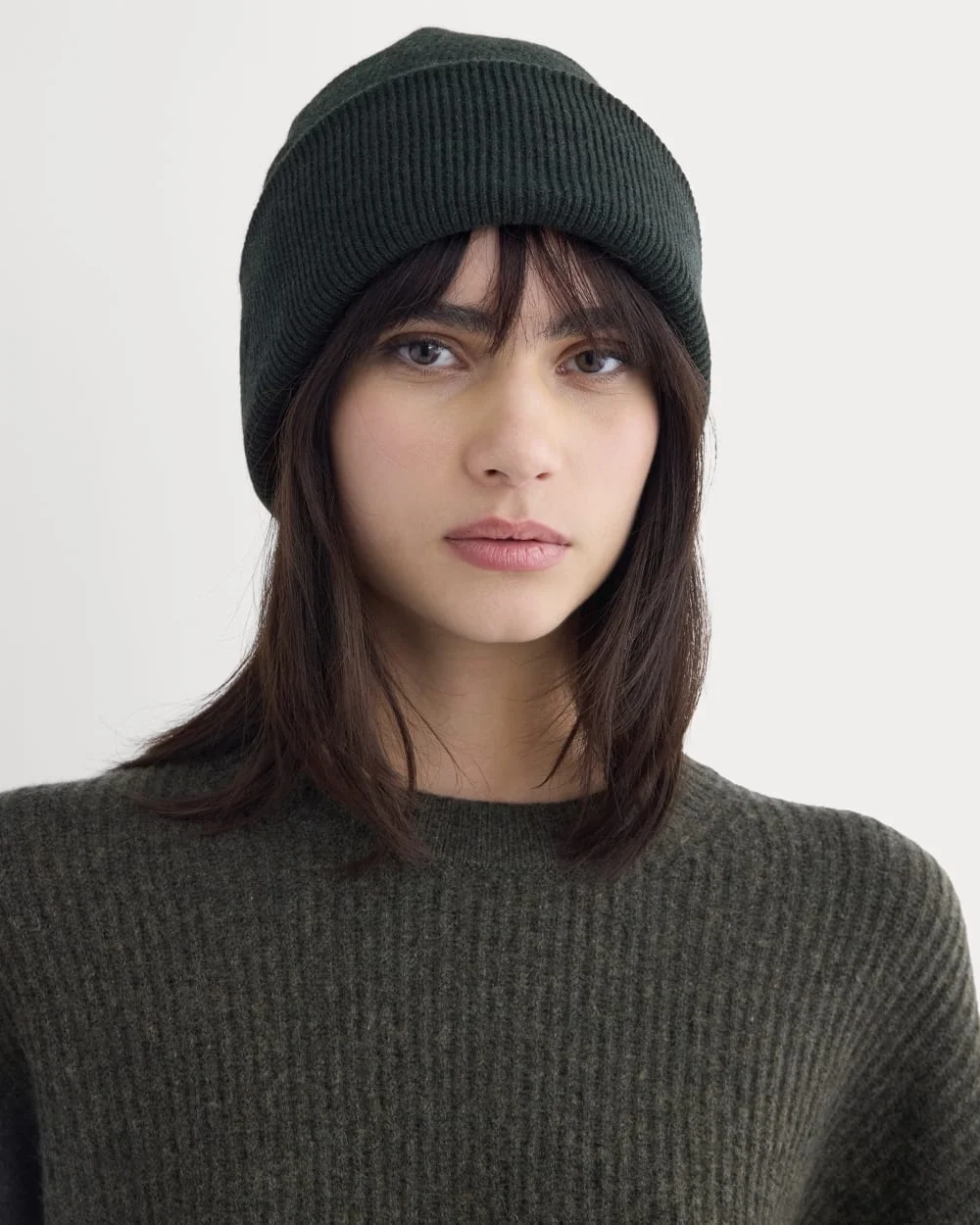 The Cabin Beanie | Heathered Dark Sea (2)