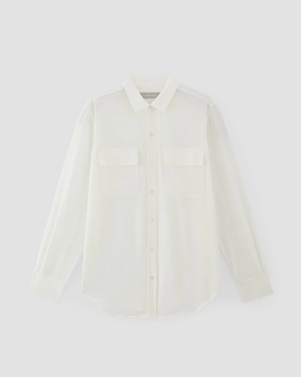 The Utility Shirt in Washable Silk | Off-White (3)
