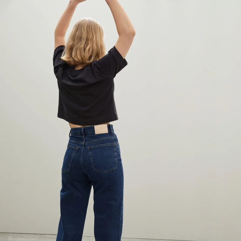 The Organic Cotton Cropped Tee | Black (3)