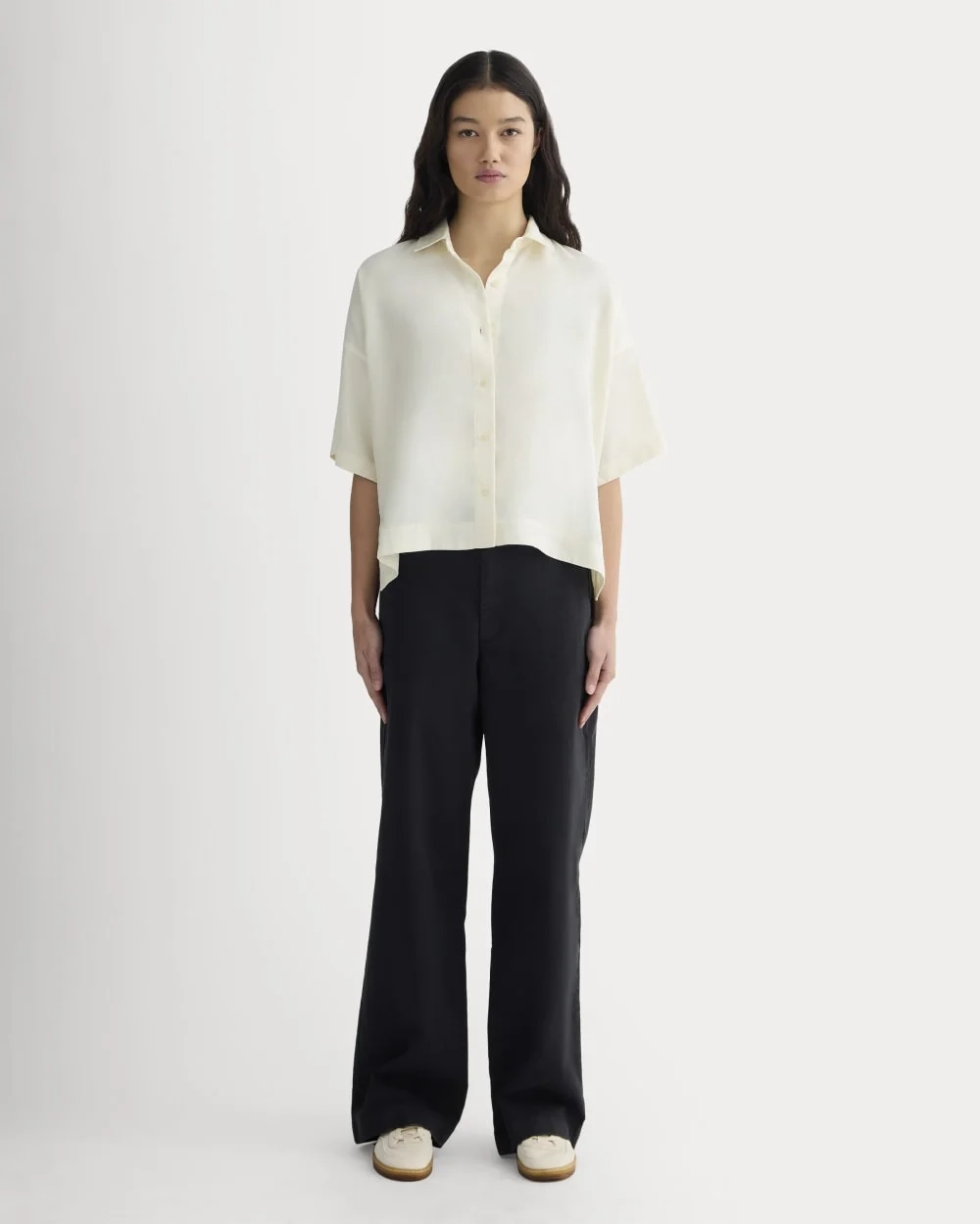 The Short-Sleeve Square Shirt in Butterlite | Bone (5)