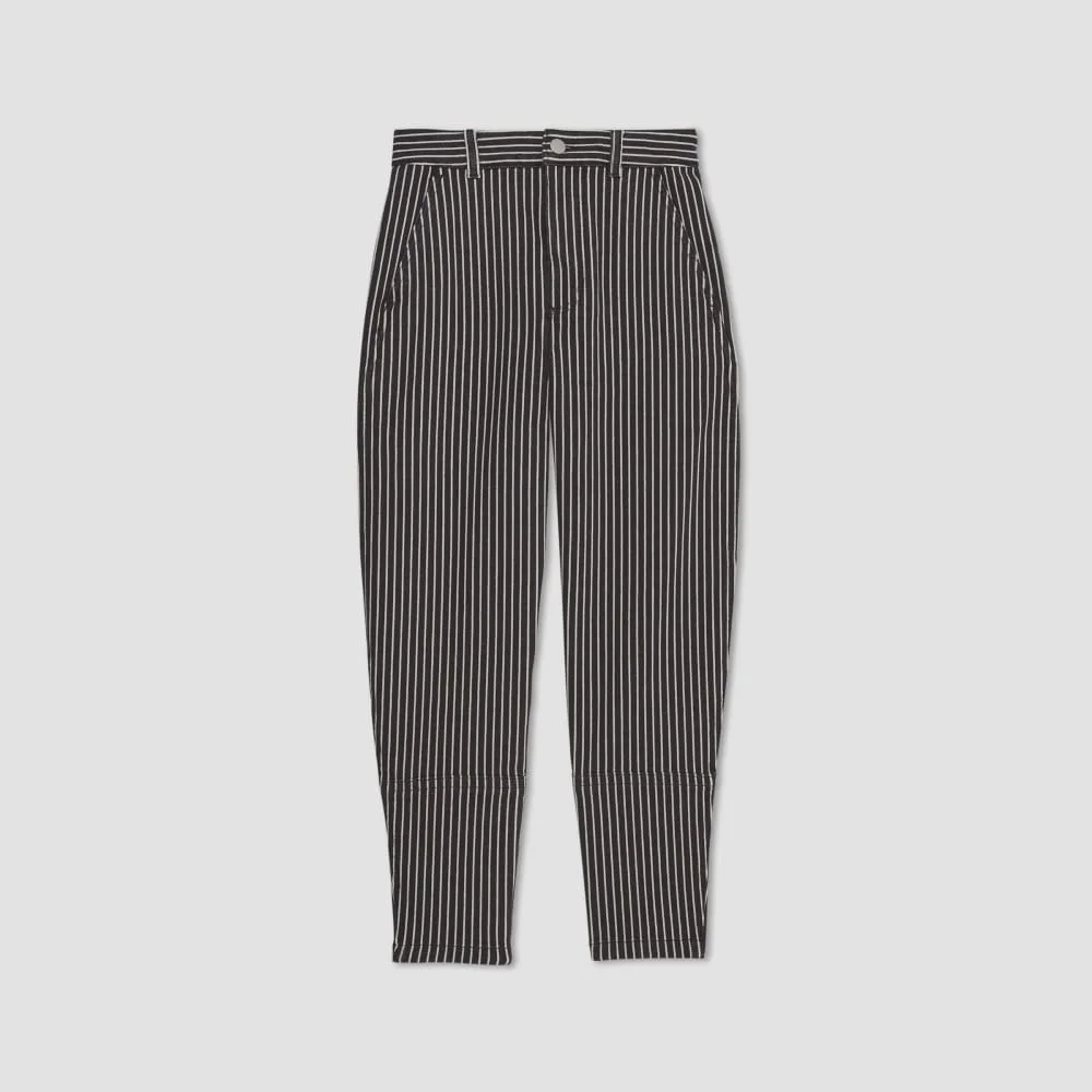 The Utility Barrel Pant | Black / Bone | Regular (4)