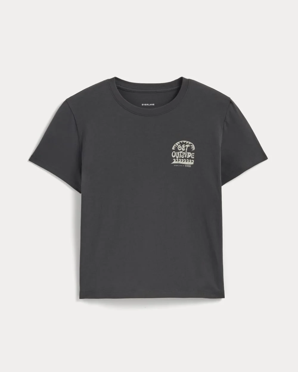 The Everlane x Parks Project Box-Cut Tee | Forged Iron / Natural (4)